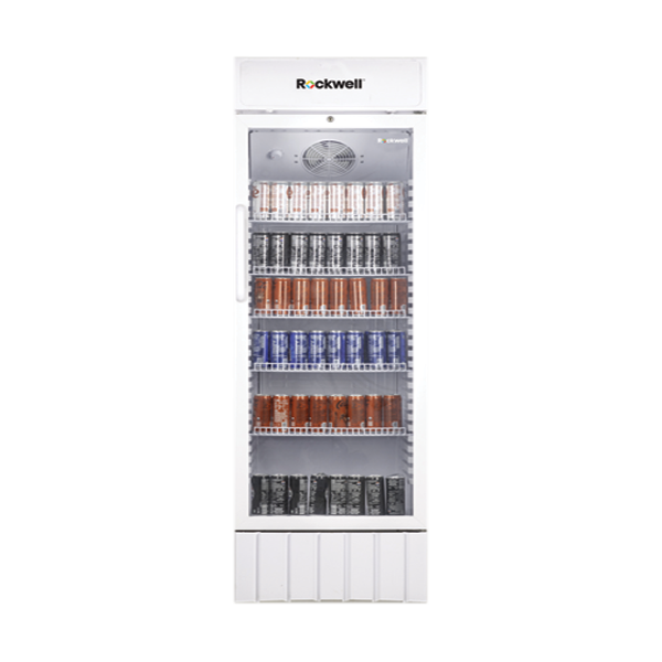 Rockwell 370Ltr, Single Glass Door Visi Cooler, Internal LED, Dynamic Cooling (RVC500A, White) - Image 3