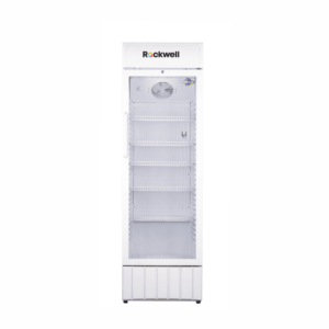 Rockwell 370Ltr, Single Glass Door Visi Cooler, Internal LED, Dynamic Cooling (RVC500A, White)
