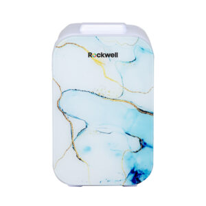 Rockwell 8L Retro Mini Fridge and Warmer, AC/DC Portable Thermoelectric Cooler/Warmer for Skincare, Cosmetics,Beverage, Snacks & Medicine - Blue