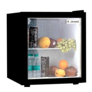 ROCKWELL Single Door Visi Cooler (47L, 2 Large Shelves, Black) – Energy-Efficient, Adjustable Storage & Sleek Design for Homes, Offices & Hotels